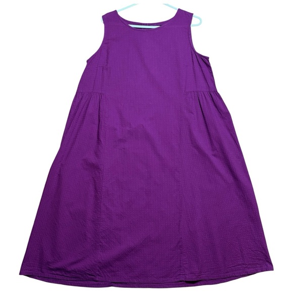 Gudrun Sjoden Textured Organic Cotton Oversized Lagenlook Dress Sz L - Picture 9 of 14